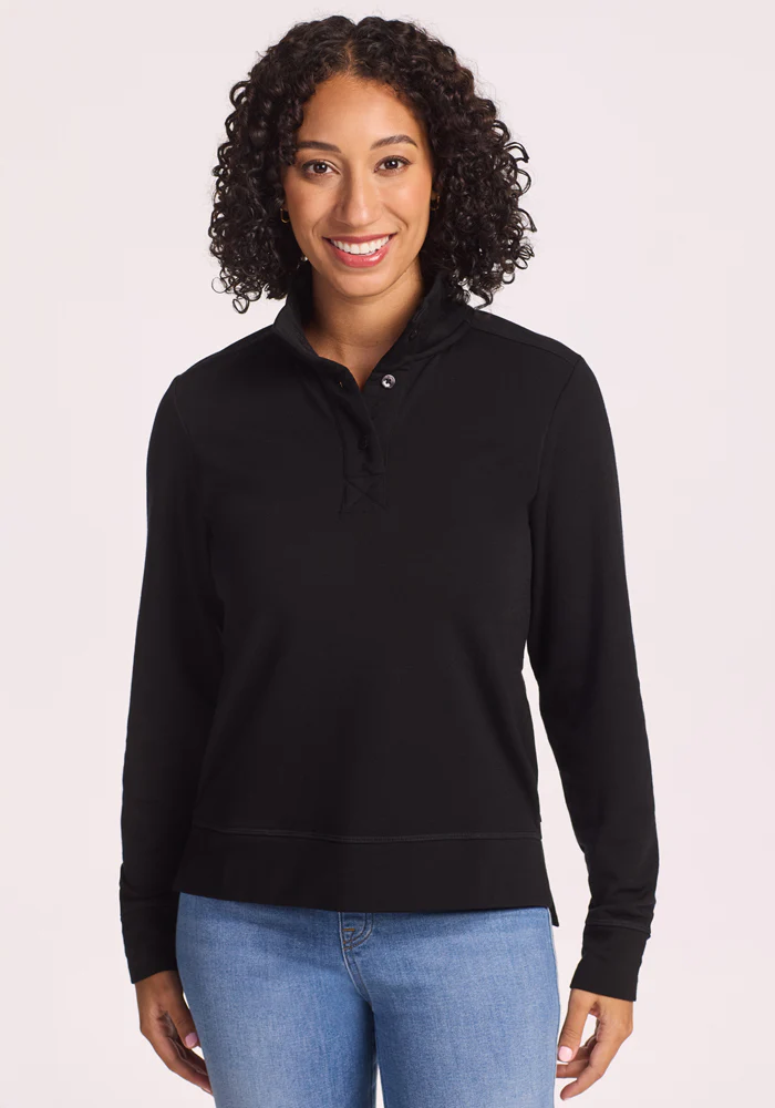 Annie 3 Button Pullover