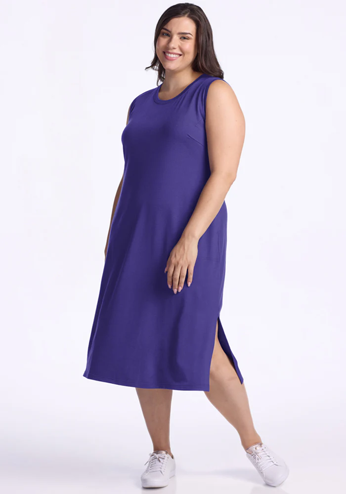 Cassie Dress - Berry Indigo - Image 8
