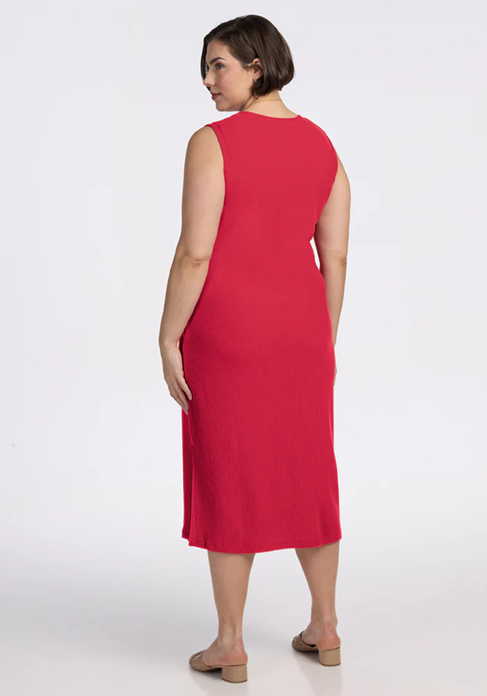 Iris Ribbed Dress - Berry Ice Pop - Image 9