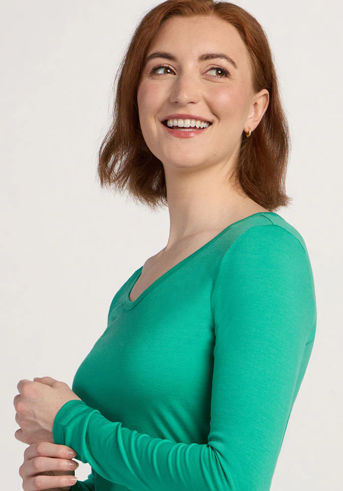 Layla V Neck Top - Jungle - Image 3