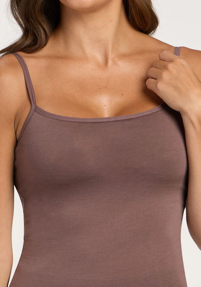 Teagen - Cami With Shelf Bra - Peppercorn - Image 4