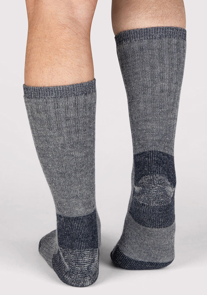 Mens Extreme Crew Socks - Charcoal Heather - Image 6