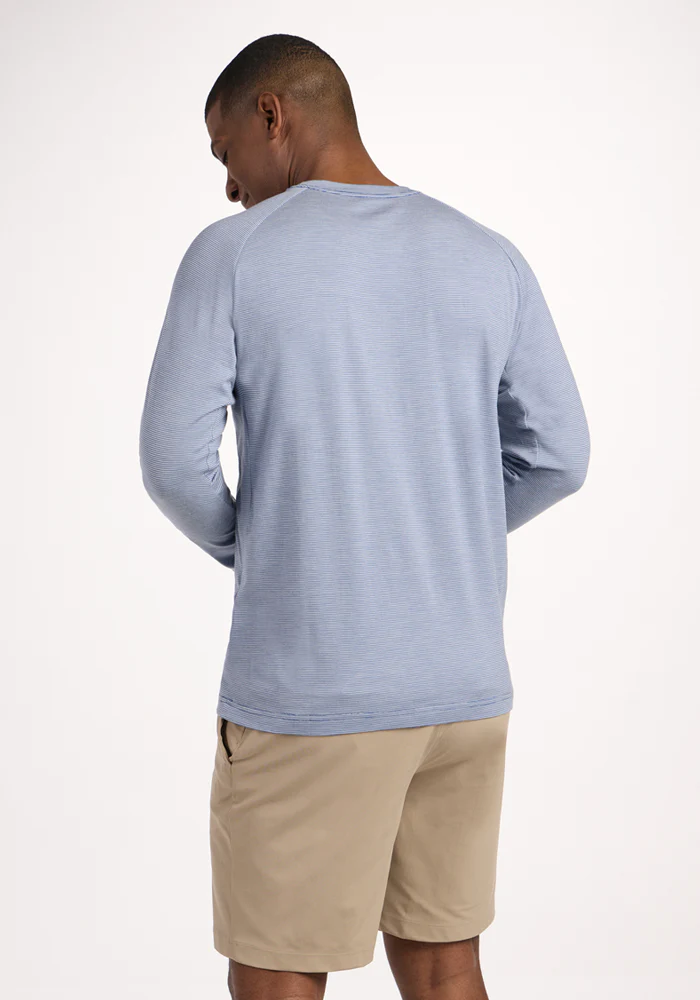 Essential Tee - Blue Sand Mini Stripe - Image 5