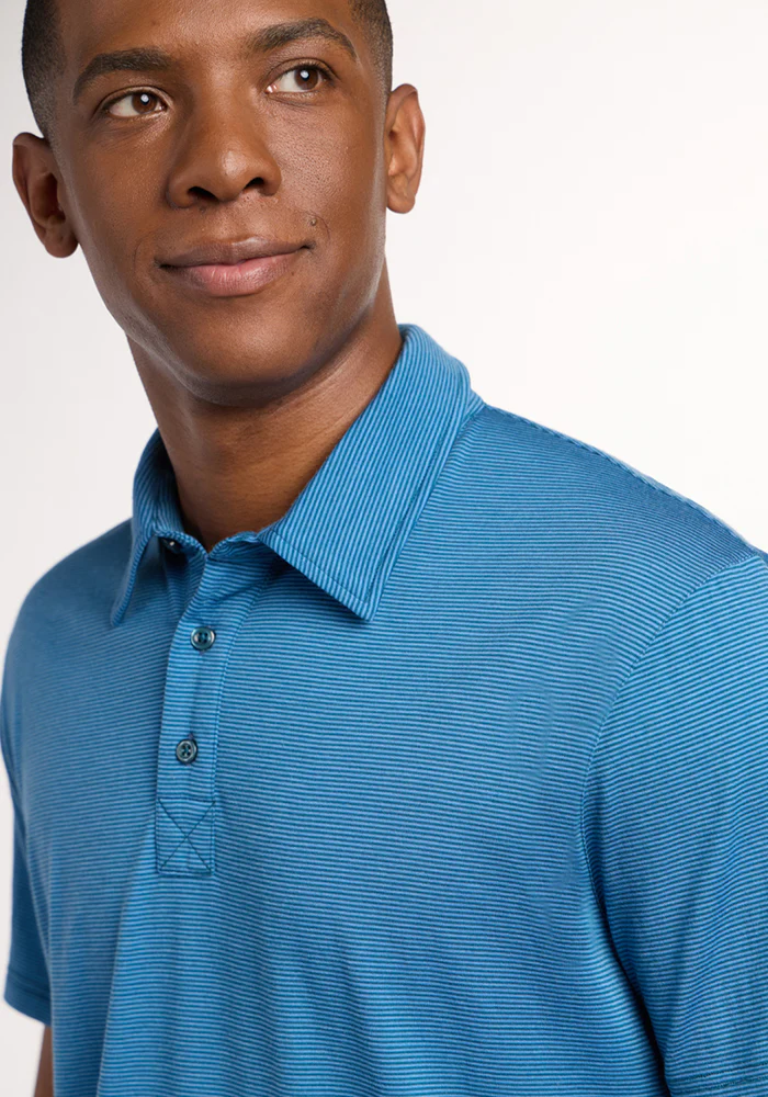 Preston Polo - Coastal Mini Stripe - Image 2