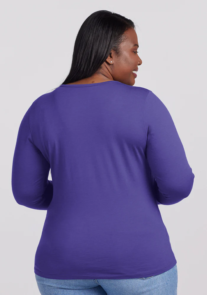 Remi Long Sleeve T-Shirt - Berry Indigo - Image 10
