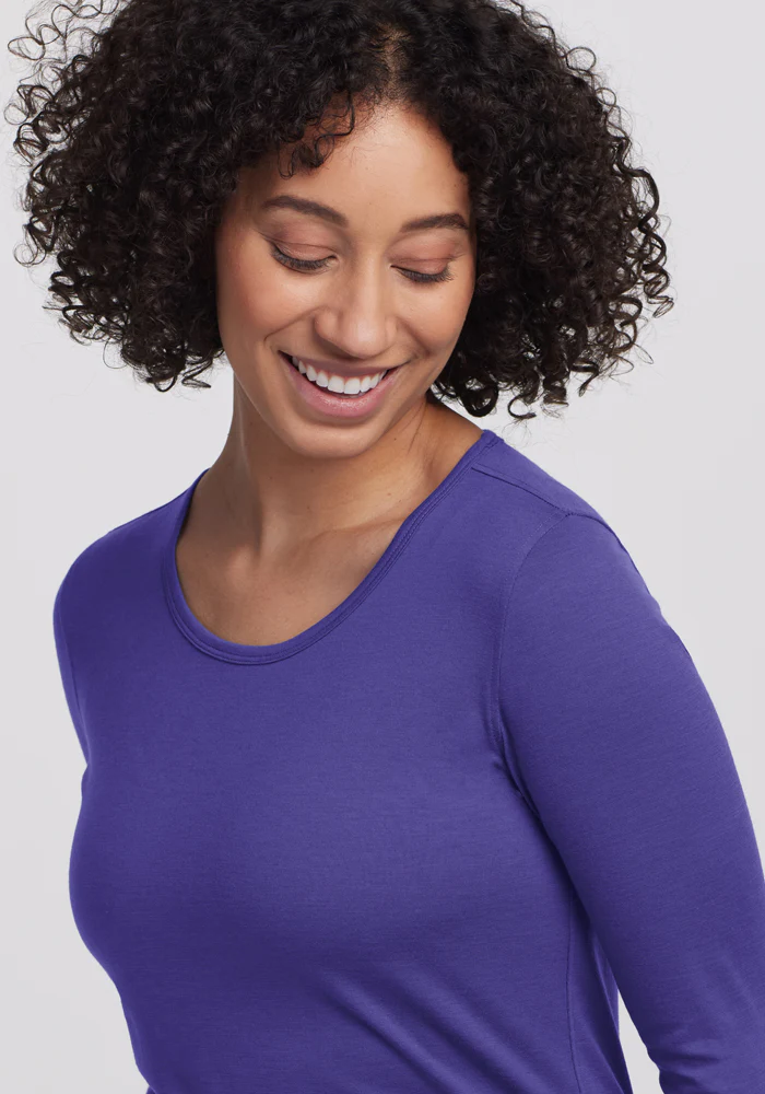 Remi Long Sleeve T-Shirt - Berry Indigo - Image 2