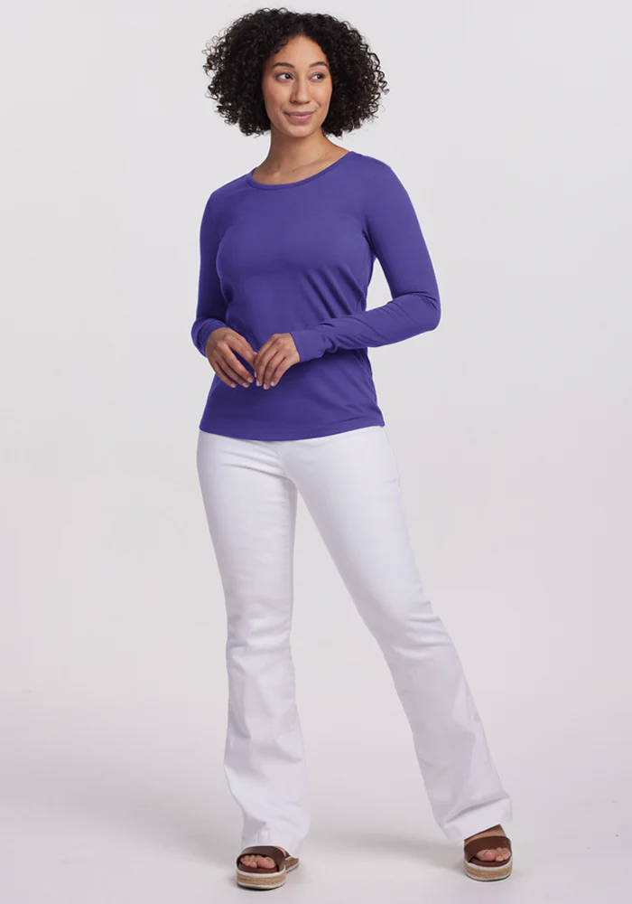 Remi Long Sleeve T-Shirt - Berry Indigo - Image 4