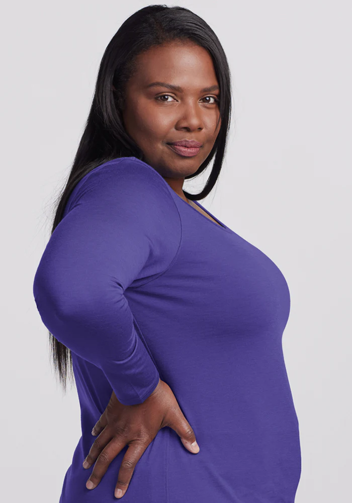 Remi Long Sleeve T-Shirt - Berry Indigo - Image 7