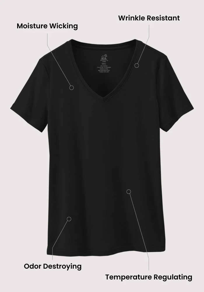 Junie V Neck - Peppercorn - Image 8