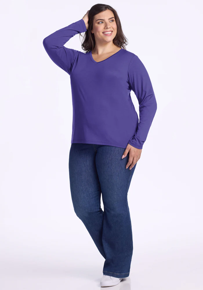 Millie Long Sleeve - Berry Indigo - Image 10