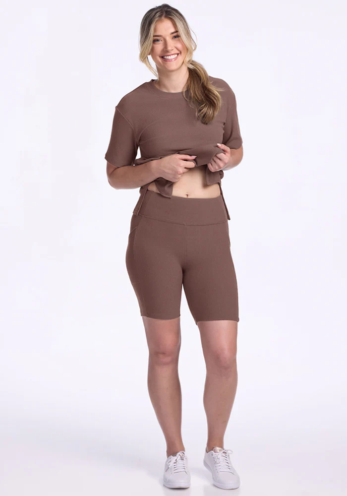 Miley Bike Shorts - Peppercorn - Image 2