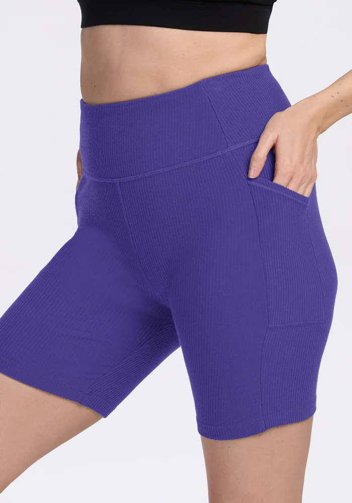Miley Bike Shorts - Berry Indigo - Image 2