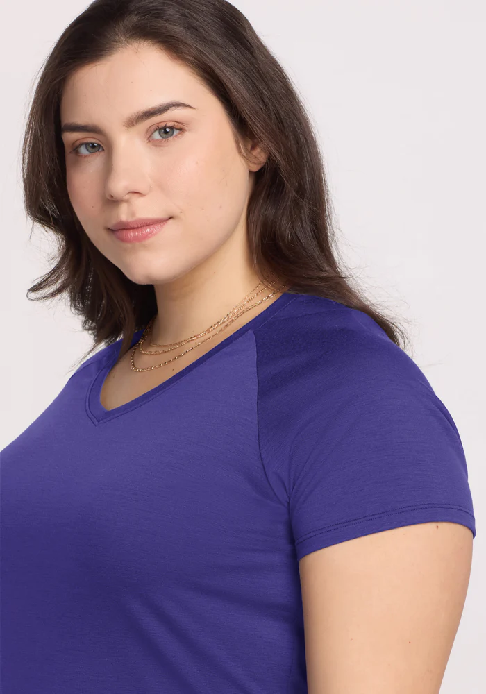 Mia V Neck - Berry Indigo - Image 10