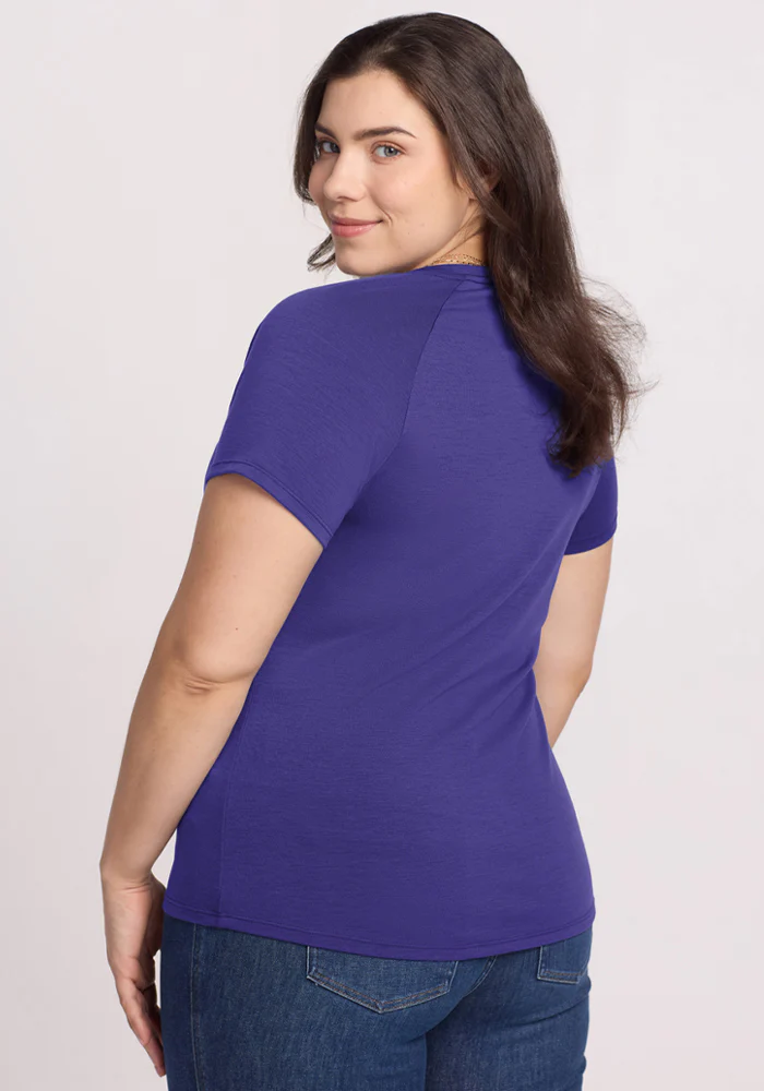 Mia V Neck - Berry Indigo - Image 12