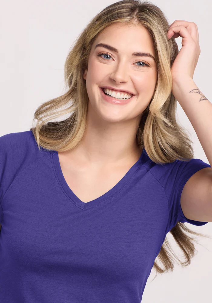 Mia V Neck - Berry Indigo - Image 2