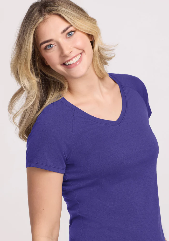 Mia V Neck - Berry Indigo - Image 3