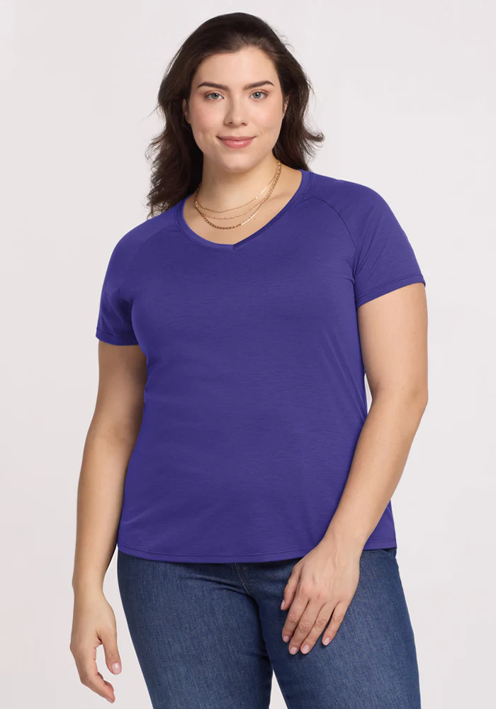 Mia V Neck - Berry Indigo - Image 7