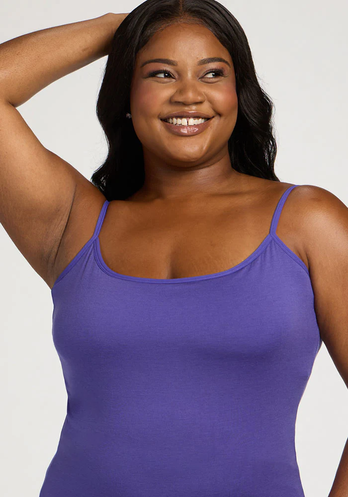 Teagen - Cami With Shelf Bra - Berry Indigo - Image 8