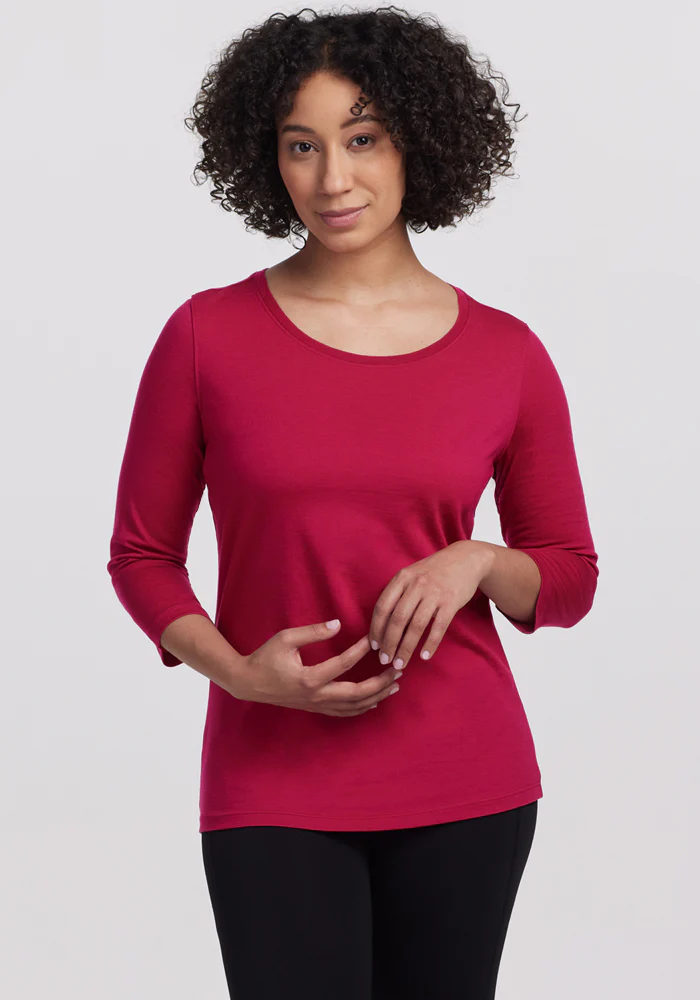 Jenny 3/4 Sleeve Crew Neck - Image 12