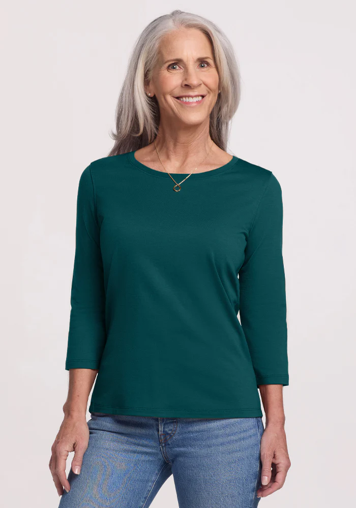 Jenny 3/4 Sleeve Crew Neck - Image 20